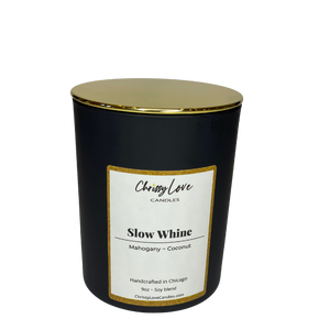 Slow Whine- Mahogany + Coconut Scented Candle